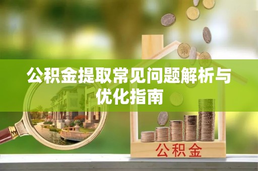 美浓公积金提取常见问题解析与优化指南