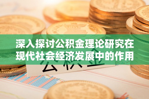 美浓深入探讨公积金理论研究在现代社会经济发展中的作用与前景