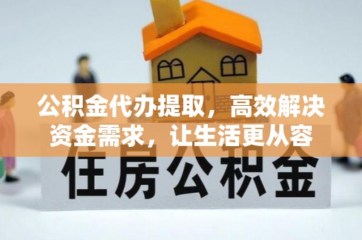 美浓公积金代办提取，高效解决资金需求，让生活更从容