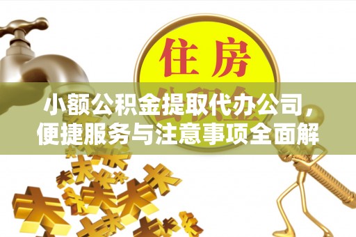 美浓小额公积金提取代办公司，便捷服务与注意事项全面解析