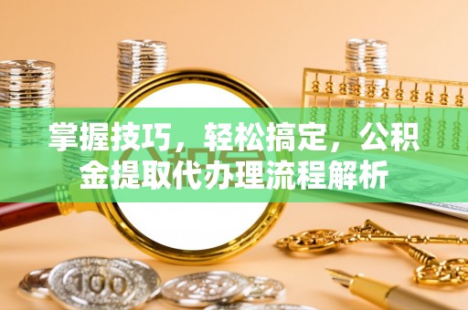 美浓掌握技巧，轻松搞定，公积金提取代办理流程解析