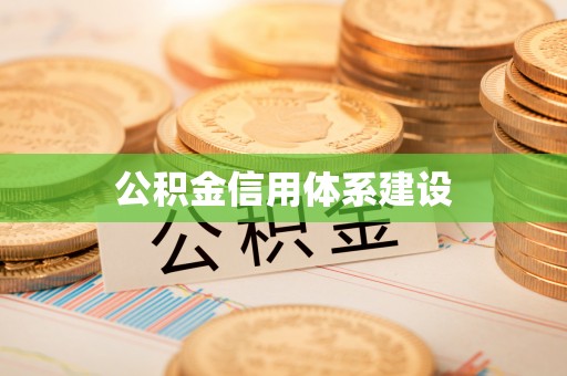 美浓公积金信用体系建设