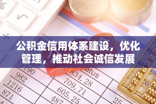 美浓公积金信用体系建设，优化管理，推动社会诚信发展