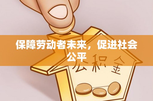 美浓保障劳动者未来，促进社会公平