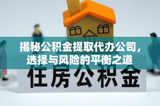 美浓揭秘公积金提取代办公司，选择与风险的平衡之道