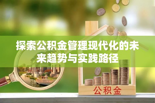 美浓探索公积金管理现代化的未来趋势与实践路径