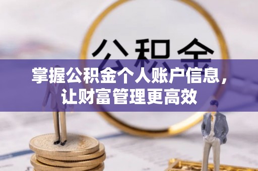 美浓掌握公积金个人账户信息，让财富管理更高效
