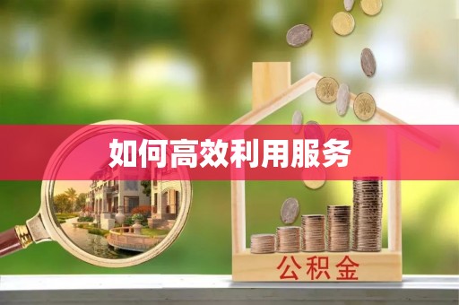 美浓如何高效利用服务