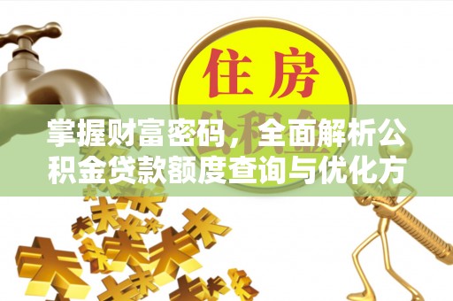 美浓掌握财富密码，全面解析公积金贷款额度查询与优化方案