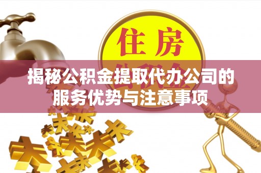 美浓揭秘公积金提取代办公司的服务优势与注意事项