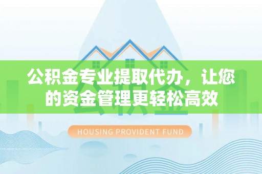 美浓公积金专业提取代办，让您的资金管理更轻松高效