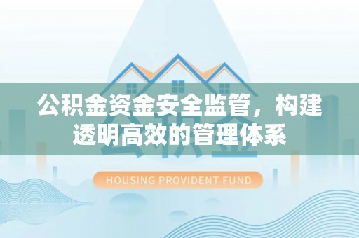 美浓公积金资金安全监管，构建透明高效的管理体系