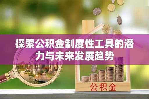 美浓探索公积金制度性工具的潜力与未来发展趋势