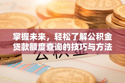 美浓掌握未来，轻松了解公积金贷款额度查询的技巧与方法