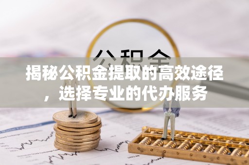 美浓揭秘公积金提取的高效途径，选择专业的代办服务