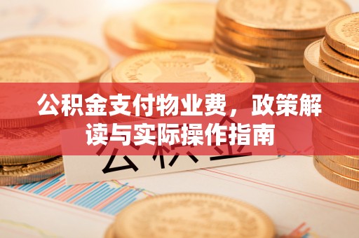 美浓公积金支付物业费，政策解读与实际操作指南