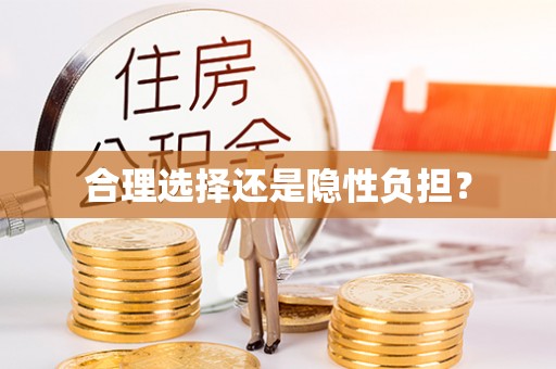 美浓合理选择还是隐性负担？