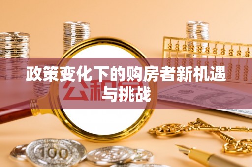 美浓政策变化下的购房者新机遇与挑战
