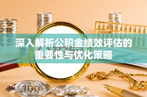 美浓深入解析公积金绩效评估的重要性与优化策略