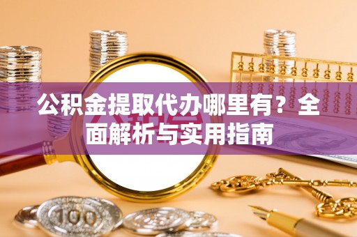 美浓公积金提取代办哪里有？全面解析与实用指南