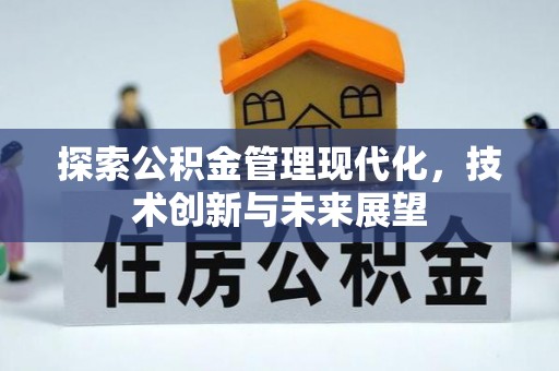 美浓探索公积金管理现代化，技术创新与未来展望